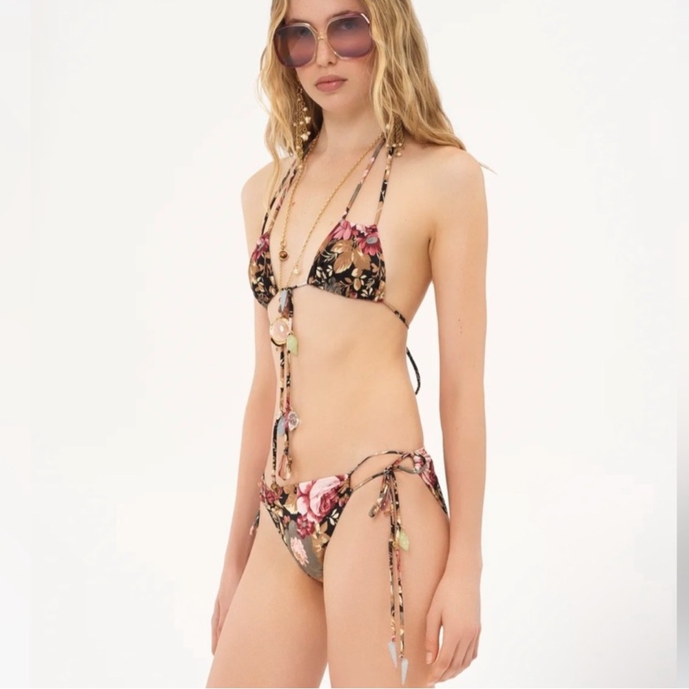 Chloe rose print bikini sz 38 M